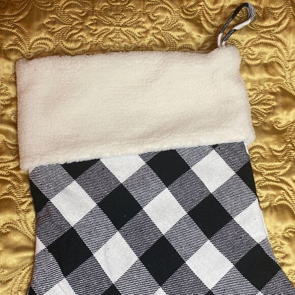 XL Plaid dog Paw Stocking - Picture 4 of 6